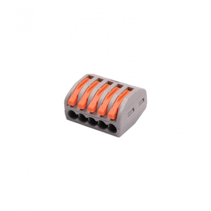 Клемма монтажная рычажного соединения JAZZWAY СМК PTC-5P 222-415 450В 32А 0.08-2.5(4.0)кв.мм 5073869