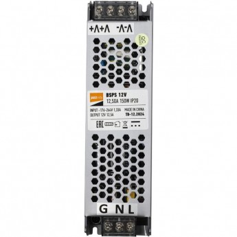 Блок питания JAZZWAY 5024397 для светодиодной ленты BSPS 150Вт 12.5А 12В IP20 Блок питания JAZZWAY 5024397 для светодиодной ленты BSPS 150Вт 12.5А 12В IP20