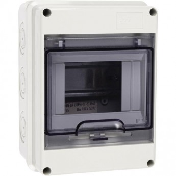 Бокс модульный JAZZWAY PRO 5072053 PDB/W 4005 GR (ЩРН-ПГ- 5) IP65 пластик накладной