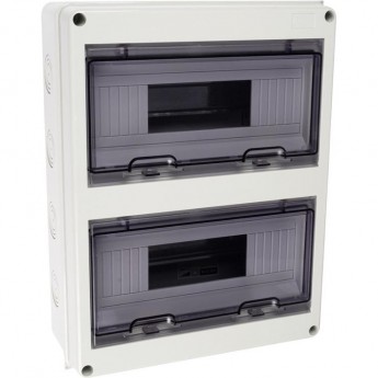 Бокс модульный JAZZWAY PRO 5072145 PDB/W 4024 GR (ЩРН-ПГ-24) IP65 пластик накладной