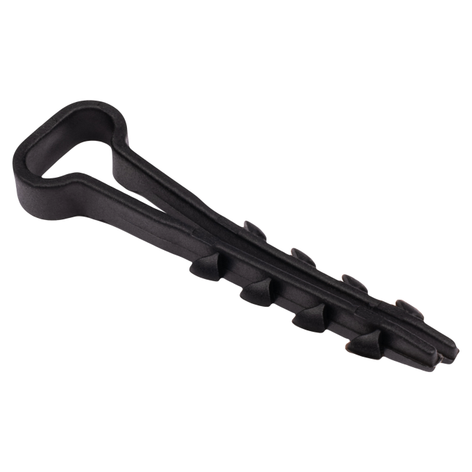Дюбель-хомут JAZZWAY PCD-F 05х08-45-100BL для плоского кабеля PA6.6 5054967