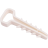 Дюбель-хомут JAZZWAY PCD-F 05х10-45-100WH для плоского кабеля PA6.6 белый (уп.100шт) 5054929