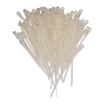 Хомут кабельный JAZZWAY 5055490 PCT-S 3.6х100-100WH 3.6х100 PA6.6 белый (уп.100шт)