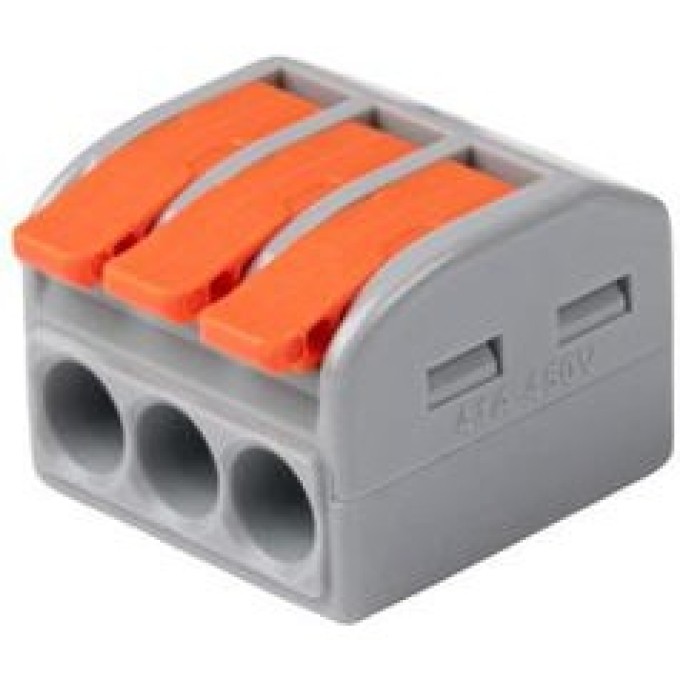 Клемма монтажная JAZZWAY СМК PTC-3P 463 450В 41А 0.5-6.0кв.мм 5074088