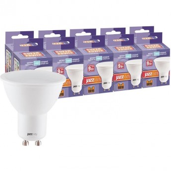 Лампа светодиодная JAZZWAY PLED-SP 9Вт PAR16 5000К GU10 230В 50Гц 10шт.