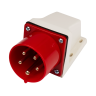 Вилка стационарная JAZZWAY PRO для наружной установки PPC 525 3Р+РЕ+N 32А 380В IP44 5072916